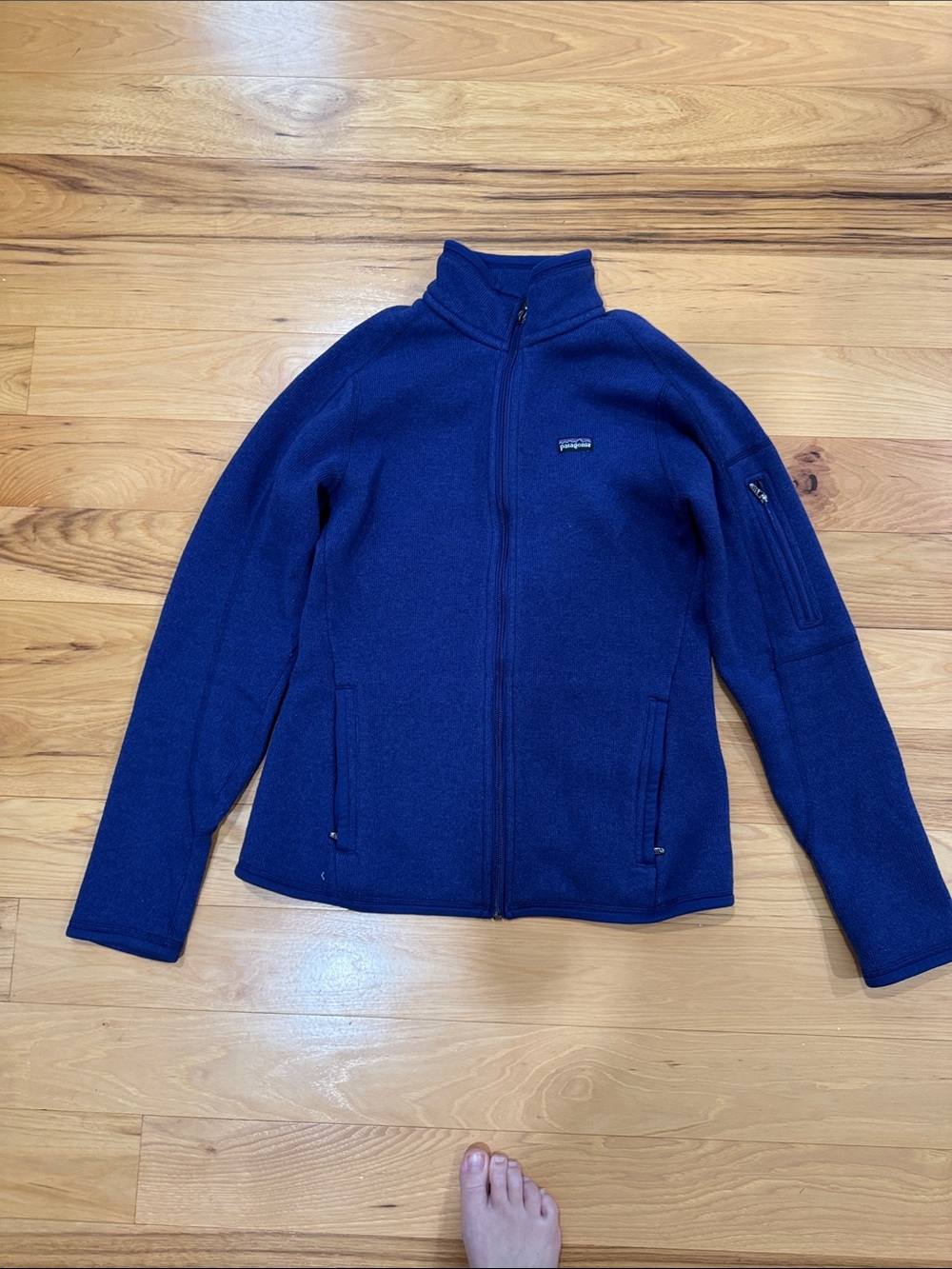Patagonia Women's Deep Blue Full-Zip Better Sweater Jacket.
